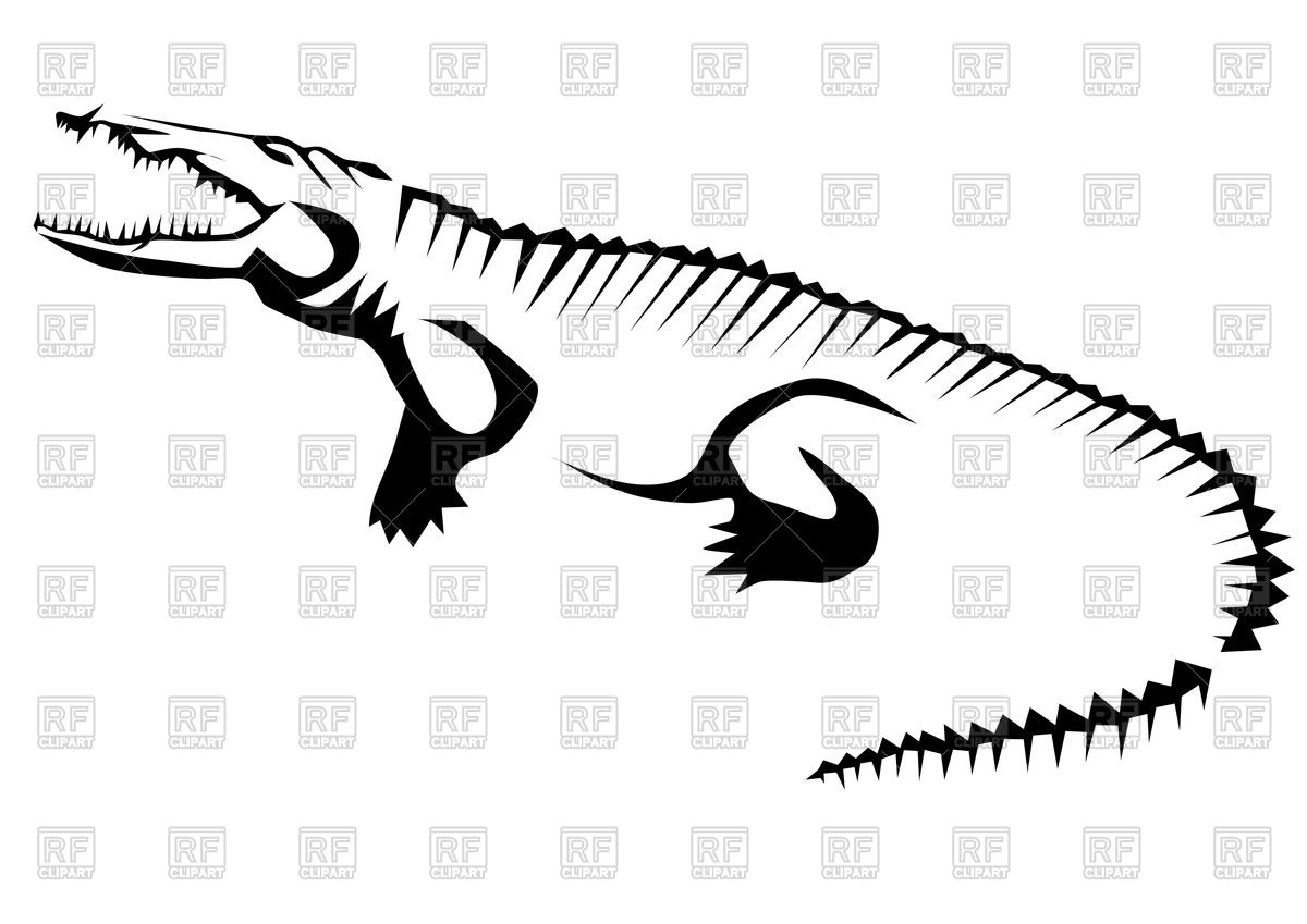 1200x849 Stylized Contour Of Crocodile (Alligator)