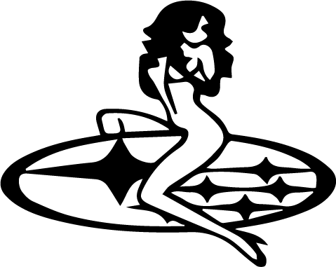 479x381 Subaru Girl Vinyl Sticker