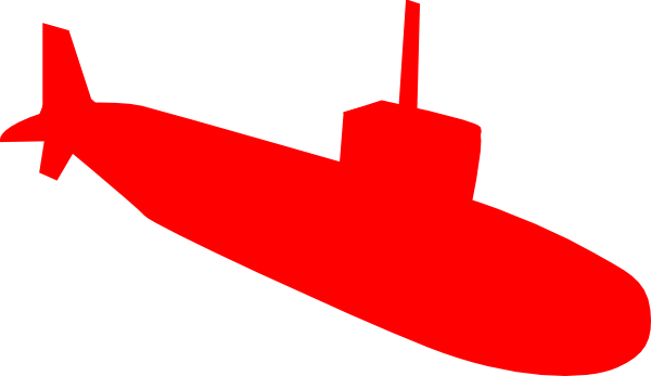 600x347 Red Submarine Clip Art