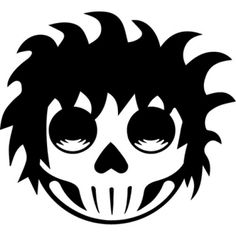 236x236 Elvis Sugar Skull Silhouette