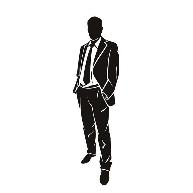 640x640 Pvc Home Decor Waterproof Removable Self Adhesive A Business Man