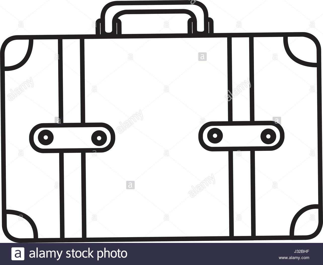 1300x1067 Monochrome Silhouette Of Leather Suitcase Stock Vector Art