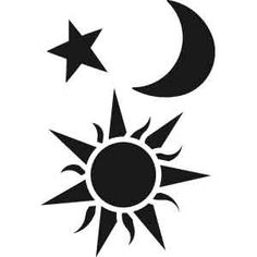 236x236 Moon Stars Clipart Black And White Silhouette