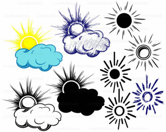 340x270 Sun Clipart Etsy