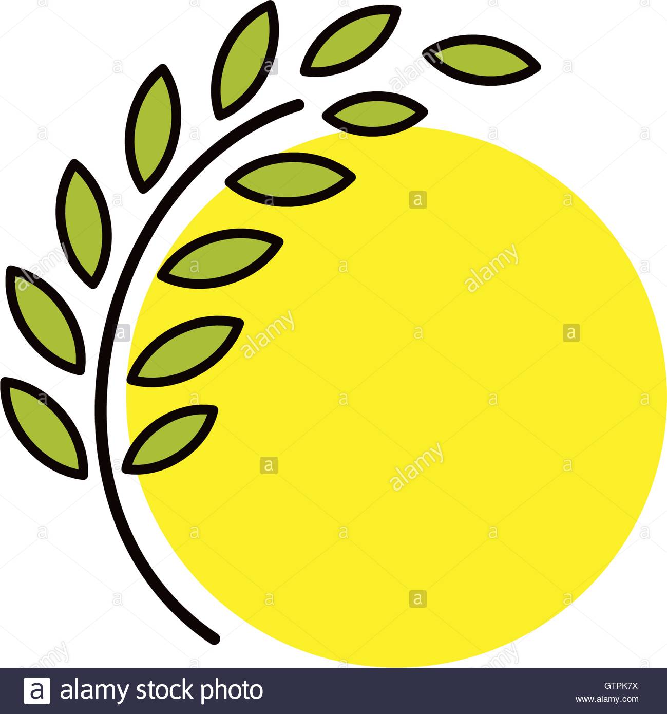 1299x1390 Isolated Round Shape Abstract Agricultural Vector Logo. Wheat Ear