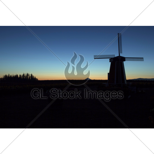 500x500 Silhouette Of Windmill At Sunrise Gl Stock Images