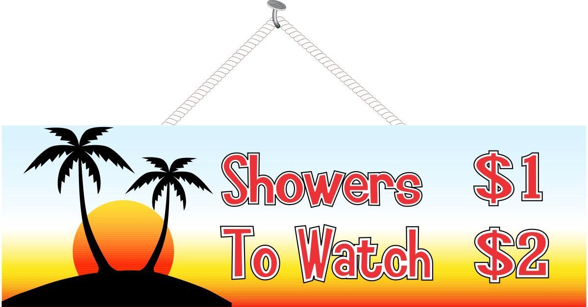 1200x626 Shower Price List Funny Signs Fun Sign Factory