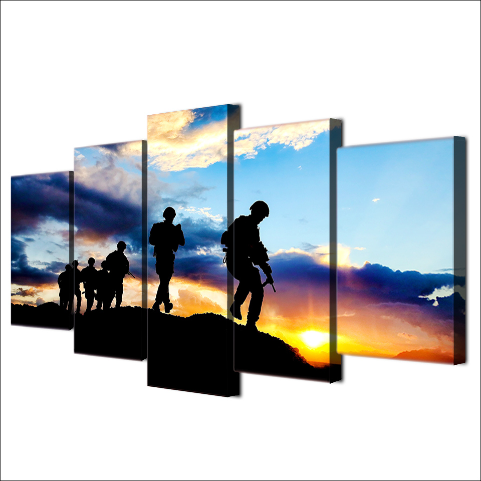 960x960 Modern Hd Printed Poster Wall Art Frame Canvas Painting 5 Pieces
