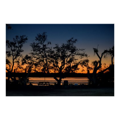 422x422 Silhouette Sunset Poster