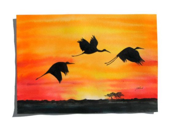 570x438 African Storks Flying