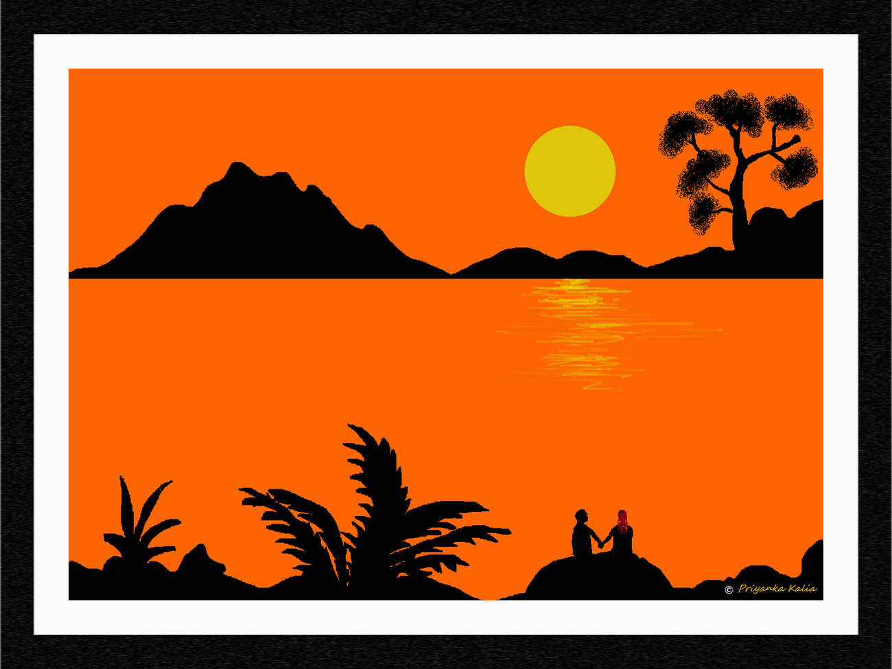 1300x975 Artwork Sunset Ms Painting By Priyanka Kalia Artd'Hope Foundation