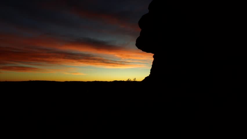 852x480 Kiss Of The Sea At Sunset, Silhouette Of A Loving Couple Stock