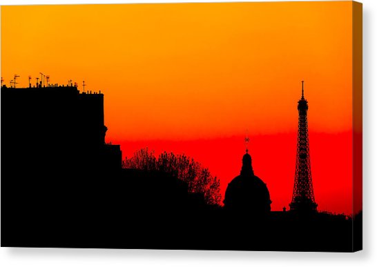 546x387 Paris Silhouette Canvas Prints