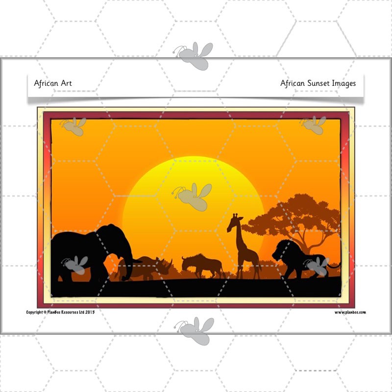 800x800 African Art African Sunsets Planbee Single Lesson