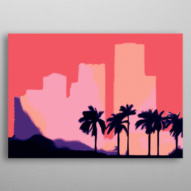 640x640 Sunset Time In Miami By Jirka Svetlik Displate