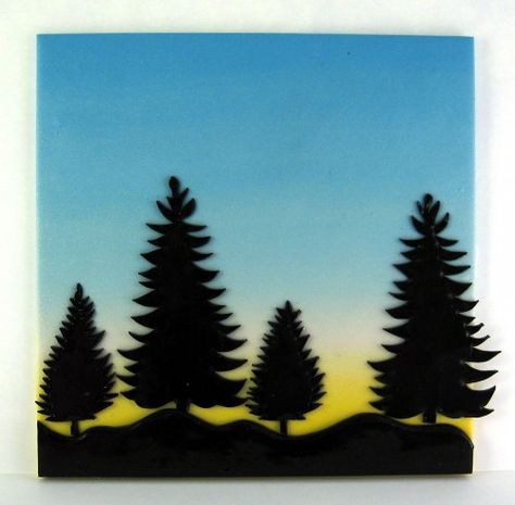 474x465 Tiny Canvas Polymer Clay Tutorial Sunset Silhouette Scene Birds