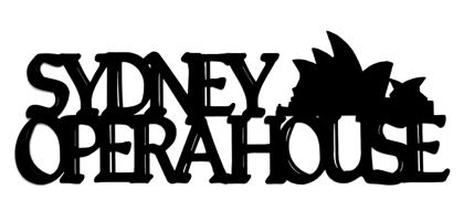 420x181 Sydney Opera House Scrapbooking Title