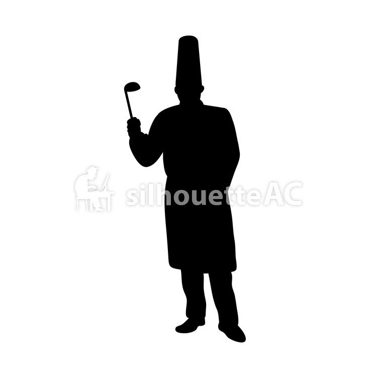 750x750 Gratis Siluet Vektor Ilustrasi, Cook, Kok, Silhouette, Sayur Sup