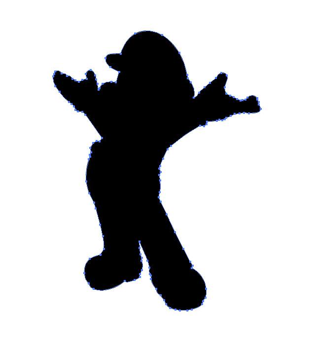 635x704 Silhouette Saturday ~ Mario Brothers Stickers