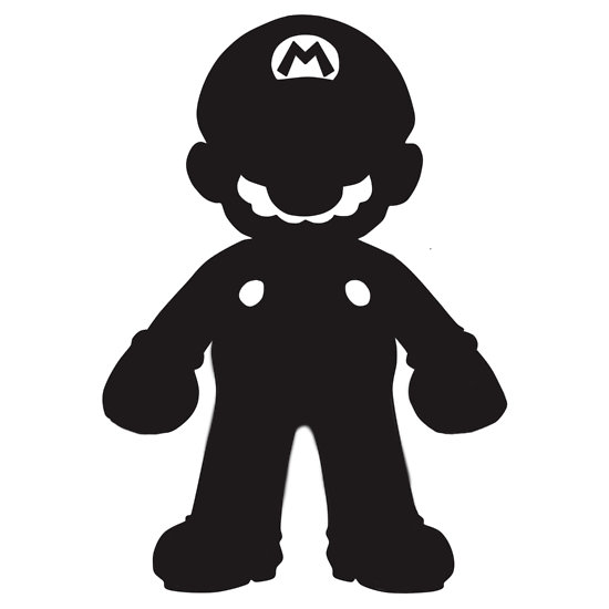 550x550 Silhouette Mario