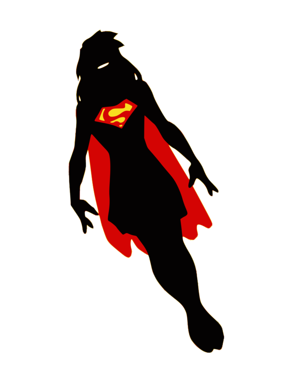 600x744 Supergirl Silhouette By Viscid2007