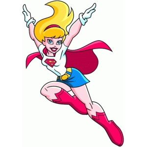 300x300 Silhouette Design Store Supergirl Flying Free Svg