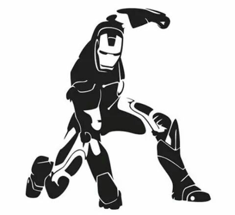 480x441 Ir On Man Silhouette Stuff Superheroes And Silhouettes