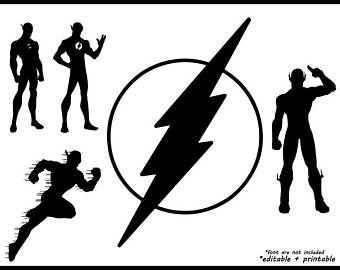 340x270 Flash Superhero Svg Etsy