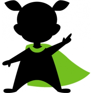 300x300 Superhero Kid Silhouette Design, Silhouettes And Superhero Kids