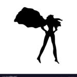150x150 Female Superhero Silhouette Clipart Clipground Striking Adorable 5