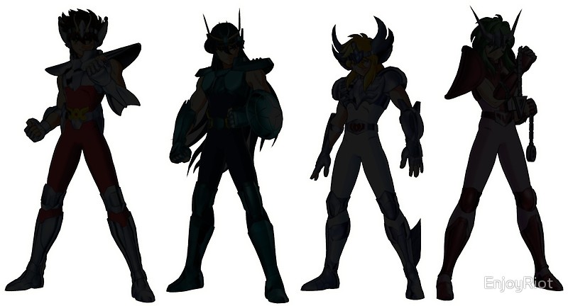 800x432 Seiya And Company Posters By Enjoyriot Redbubble