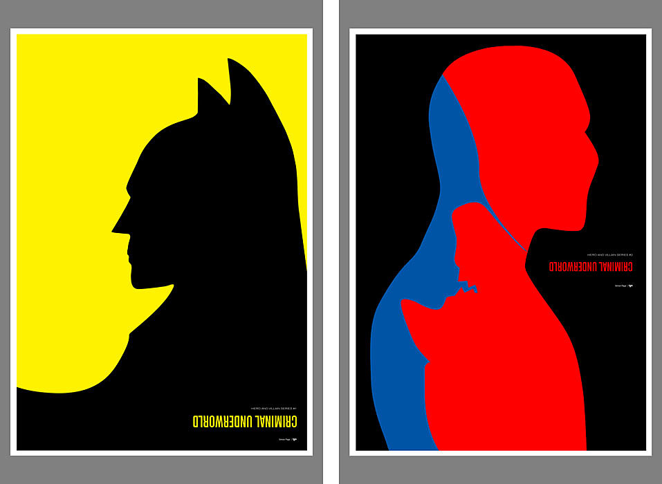 957x700 Arch Enemies Get Artsy In Superhero Optical Illusions