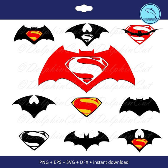 570x570 Batman Vs Superman, Silhouette Cutting, Scrapbooking Image Png