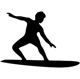 Surf Silhouette at GetDrawings | Free download