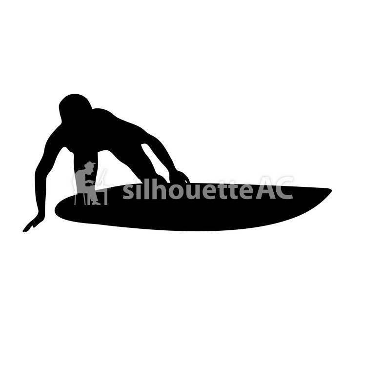 750x750 Free Vector Silhouettes An Illustration, Water Sports, Surfer