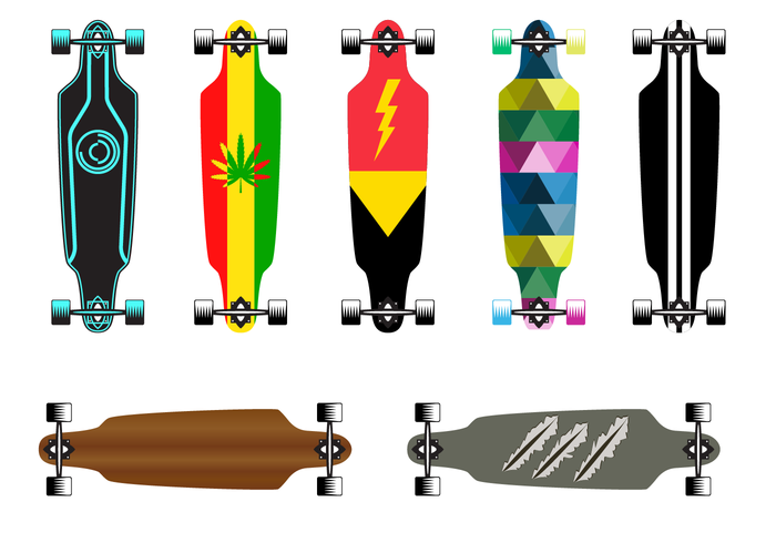 700x490 Longboard Free Vector Art