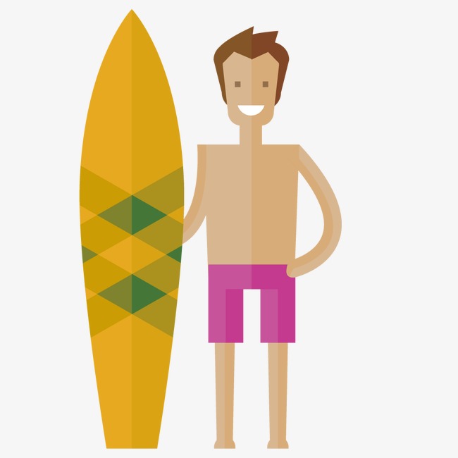 650x650 Vector Characters Beach, The Man, Skateboard, Surf Png And Vector