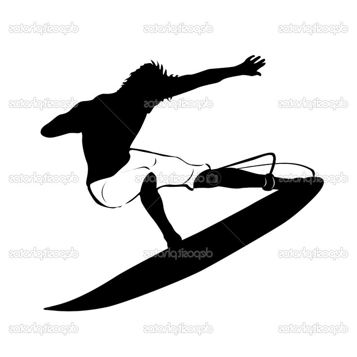 736x736 Black And White Beach Silhouette