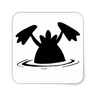 307x307 Duck Silhouette Stickers Zazzle