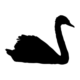 270x270 Swan Silhouette Stencil Free Stencil Gallery