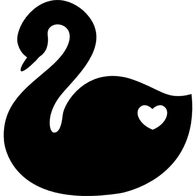 626x626 Swan With A Heart Symbol Of Fidelity Icons Free Download