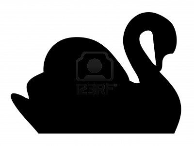 400x300 Swan Silhouette Stock Photo Silhouettes Swans