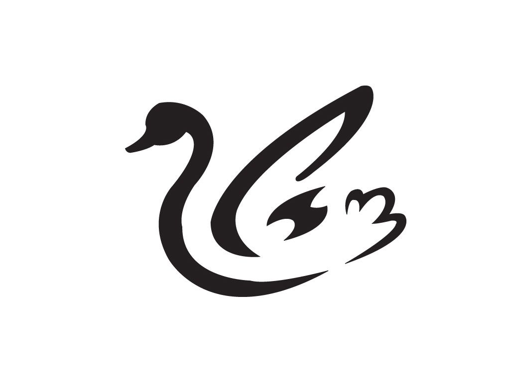 1024x768 Simple Swan Shade Tattoo