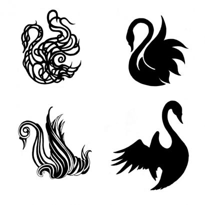 410x410 Swan Tattoos Pics Design. Bottom Right Is The One I Want