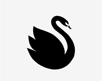 340x270 Swan Silhouette Svg Etsy