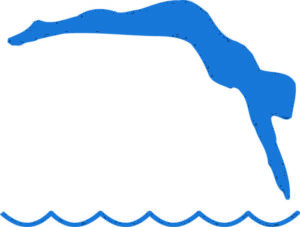 300x227 Silhouette Swimmer Clipart Kid 2