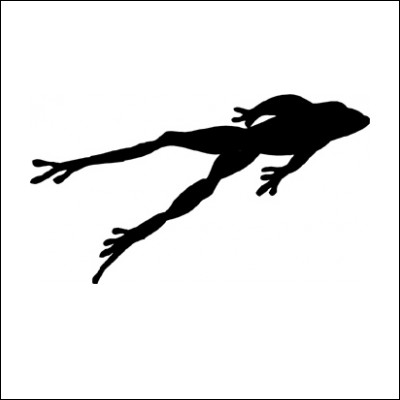 400x400 Silouette Swimming Clipart