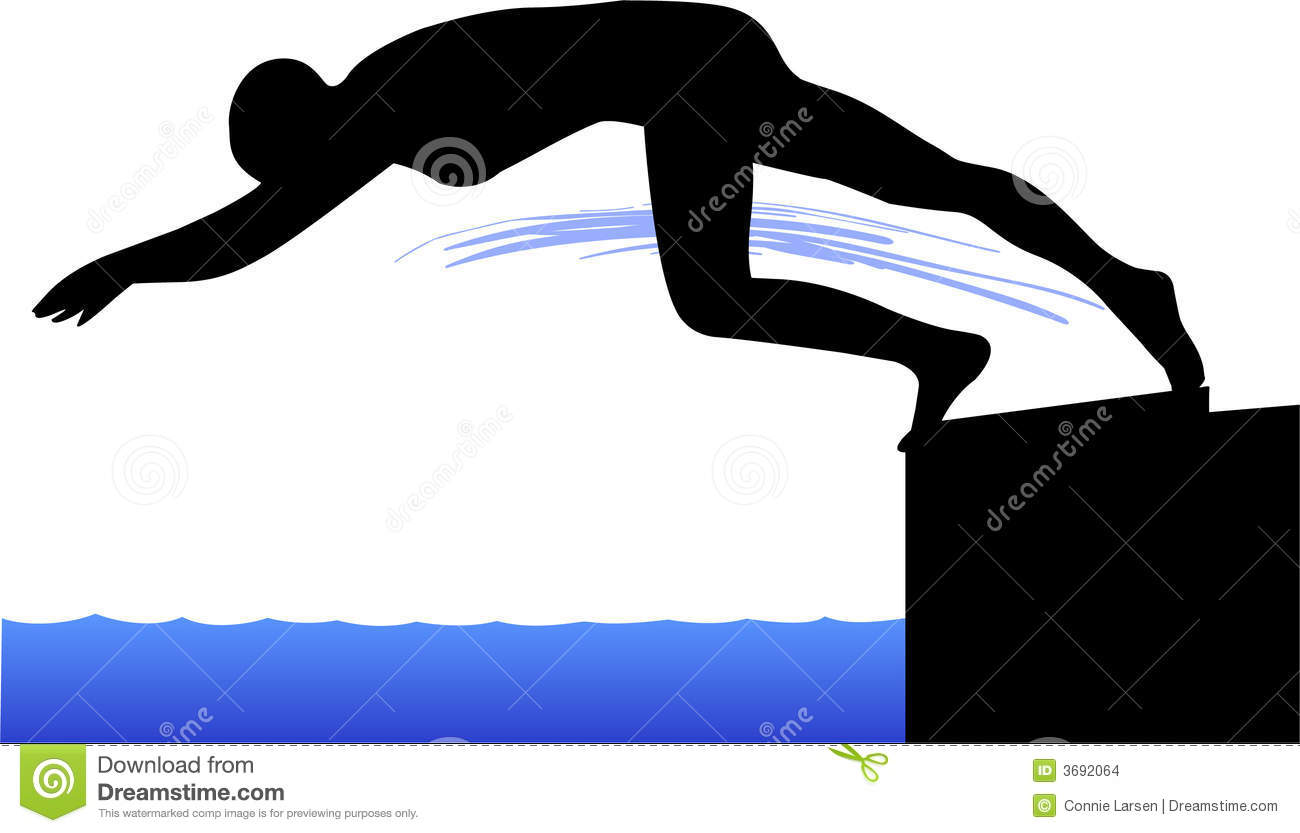 1300x833 Diving Off Block Clipart