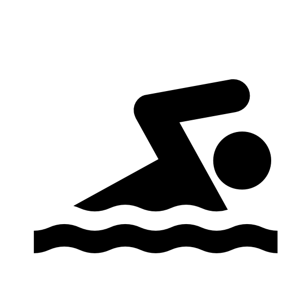600x600 Swimmer White Clip Art