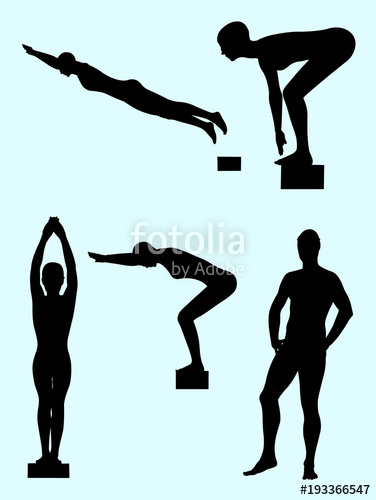376x500 Swimmer Gesture Silhouette 02. Good Use For Symbol, Logo, Web Icon
